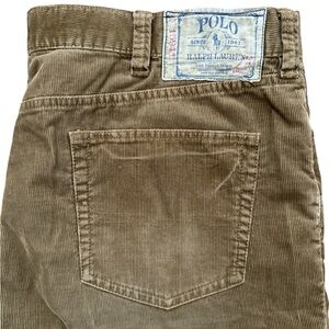 Vintage Polo Ralph Lauren Brown Corduroy Pants Men’s Size 42x30 Polo Logo